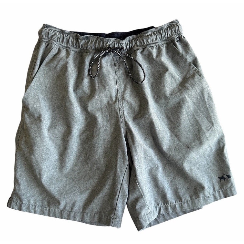Fish Hippie Shaker Shorts Men's Medium Gray Performance Hybrid Drawstring